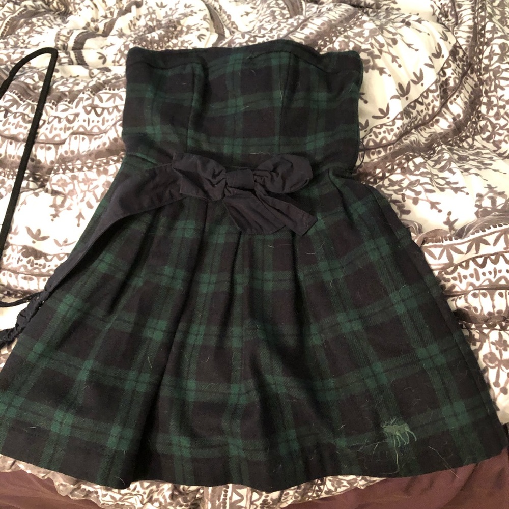 A plaid dress